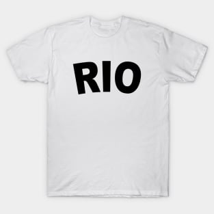 RIO Bold Black T-Shirt